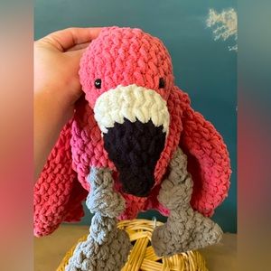 Ready to Ship Handmade Crochet Flamingo